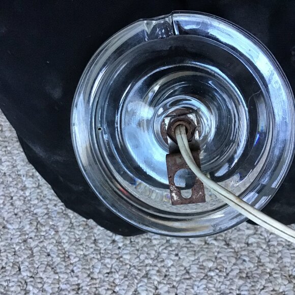 Vintage Clear Glass Wall Light Fixture - Antique Light - Restoration Light - Picture 4 of 7